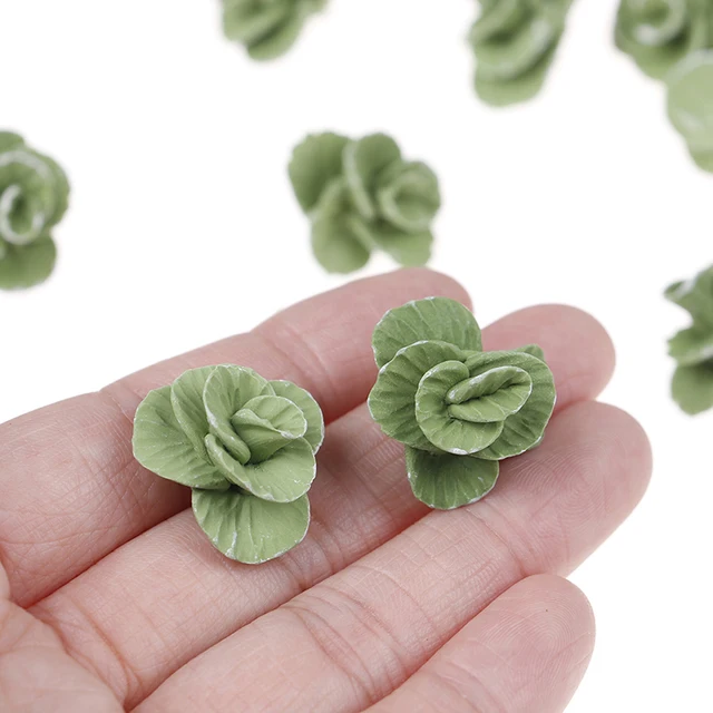 인형의 집을 위한 생생한 미니 수제 점토 양배추 야채