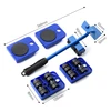 Furniture Lifter Mover Tools Set Heavy Duty Furniture Moving Tools Moving Sliders Moving Roller Wheel For Fridge Sofa Durable 6