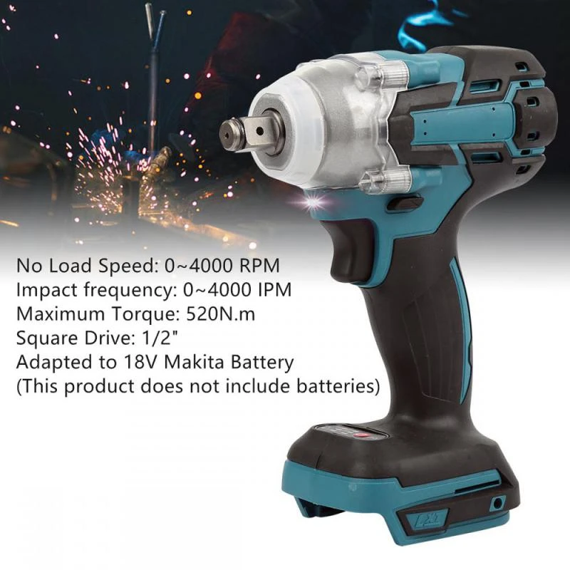 520n.m Electric Impact Wrench Battery Impact Key Battery Drill Drillpro Cordless Impact Drill