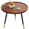 Round Coffee Table Small Modern Coffee Tables Rustic Farmhouse Center Table for Living Room Home Office Mid Century Accent Sofa 1