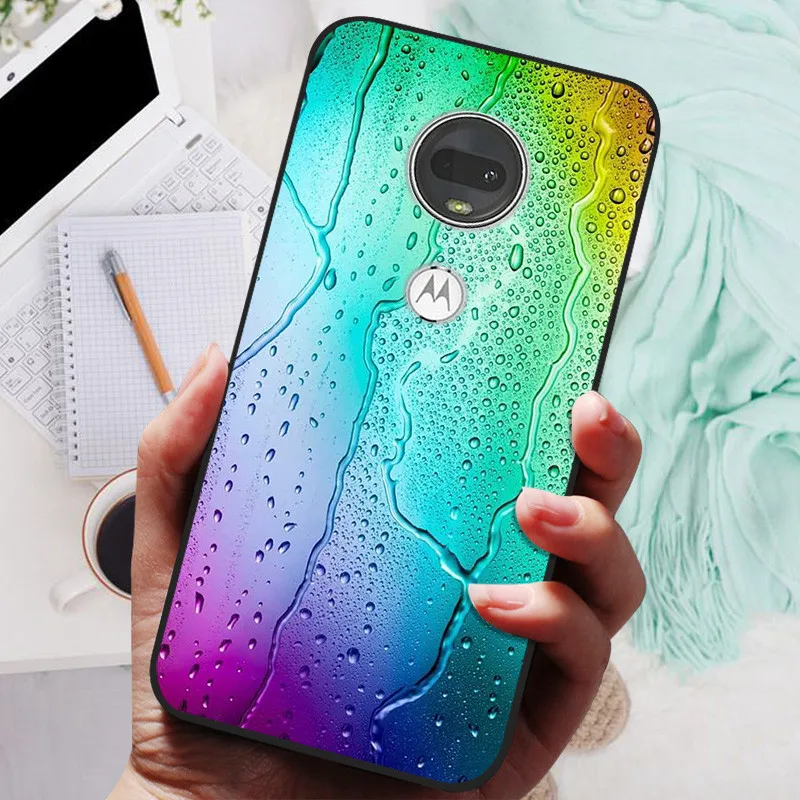 Stylish Soft TPU Protective Case - Fashionable Painted Cover for Motorola Moto G7 Series