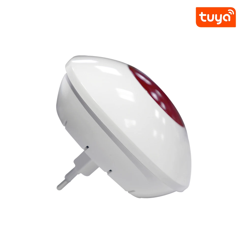 Tuya App 원격 제어 433Mhz 무선 WIFI 실내 스트로브 사이렌 알람 110dB 지원 Alexa 및 Google 음성 제어