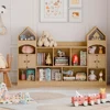 Castle Shape Children's Bookshelf,Kids Toy StorageOrganizer Kids Bookcase Display CaseMultifunctional Storage Cabinet Bookshelf 1