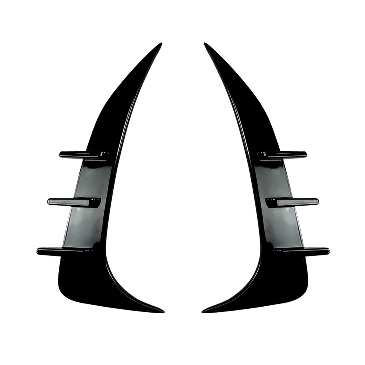 

Rear Bumper Spoiler Air Vent Cover Side Canard for BMW 2 Series F44 Gran Coupe 2020-2023 M Sport Bright Black