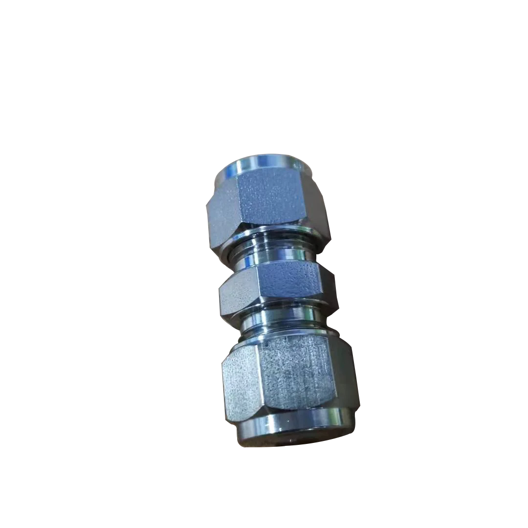 SS-8M0-6, Stainless Steel Tube Fitting, Union, 8mm Tube OD, Can Combination with Swagelok.