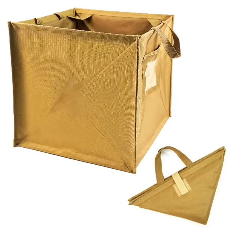 

Кемпинг мусорный бак 16 галлонов складной газон и лист мешок мусора и мешок для садовых отходов Кемпинг мусорный мусор мешок с ручками для