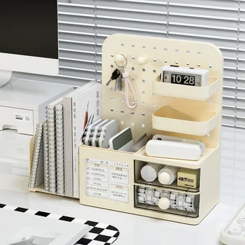 Scatola portaoggetti da scrivania per ufficio, studenti, dormitorio, accessori per scrivania, organizzazione e conservazione per la casa