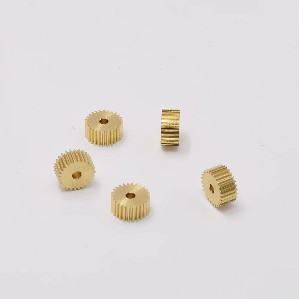 0.3 Modulus Metal Copper Brass Gear 26T Teeth Brass Pinion Gear Fit 2mm Shaft RC Toy Car