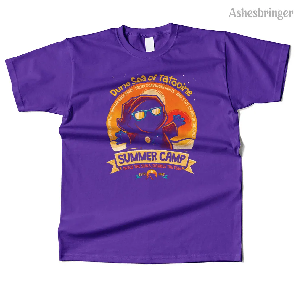 Mens Cotton Dune Sea Summer Camp Graphic High Quality T Shirt Street Casual Style Tee for Men and Women 2