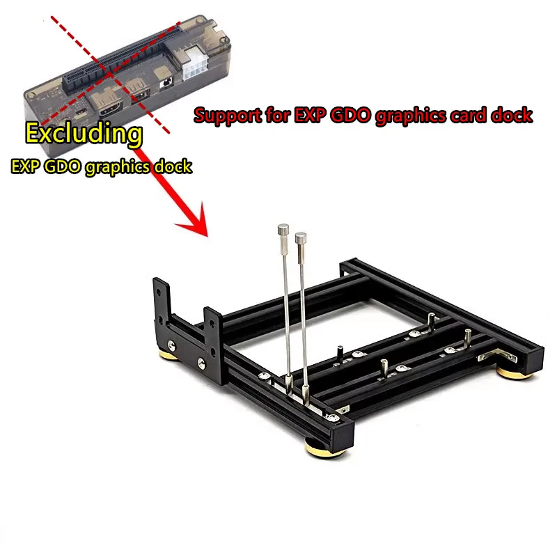 Placa Gráfica Externa Dock para Pcie 1x16 Riser Card Grupo Cabo de Alimentação Gpu Suporte de Alimentação Laptop Diy - Imagem 3
