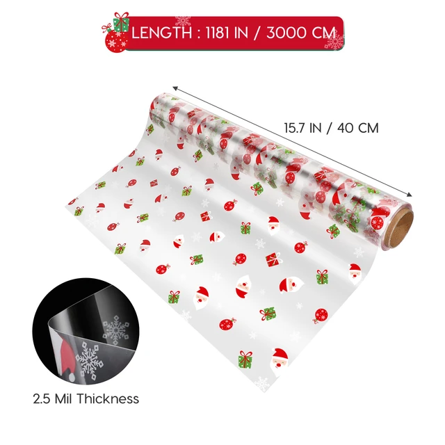 Cellophane Paper Wrap Roll Christmas Transparentwrapper Wrapping