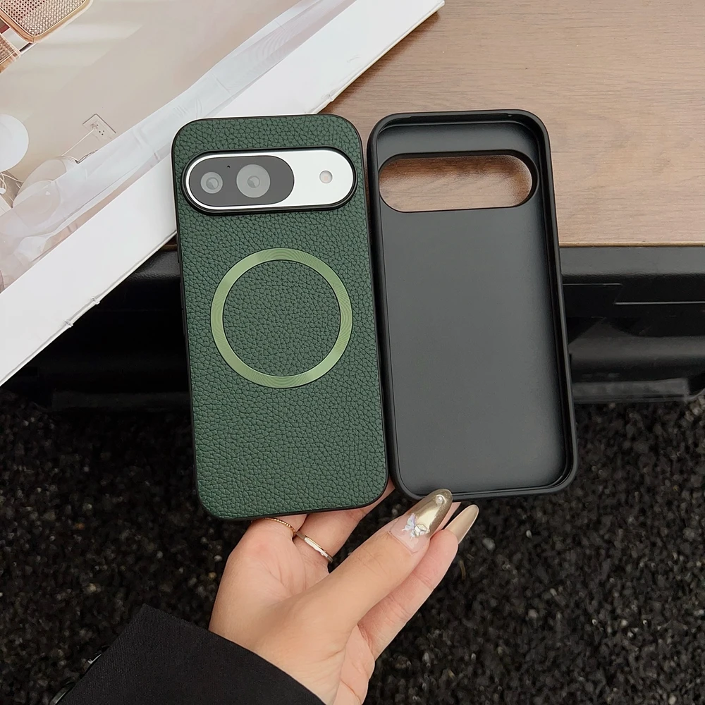 Magnetic Litchi Leather Pattern Soft Case
