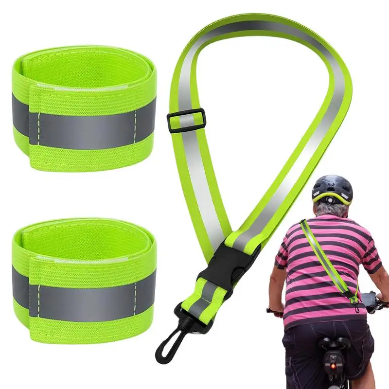 

Reflective Gear For Walking At Night Adjustable High Visibility Running Belts Adjustable Running Belts Waterproof Reflective