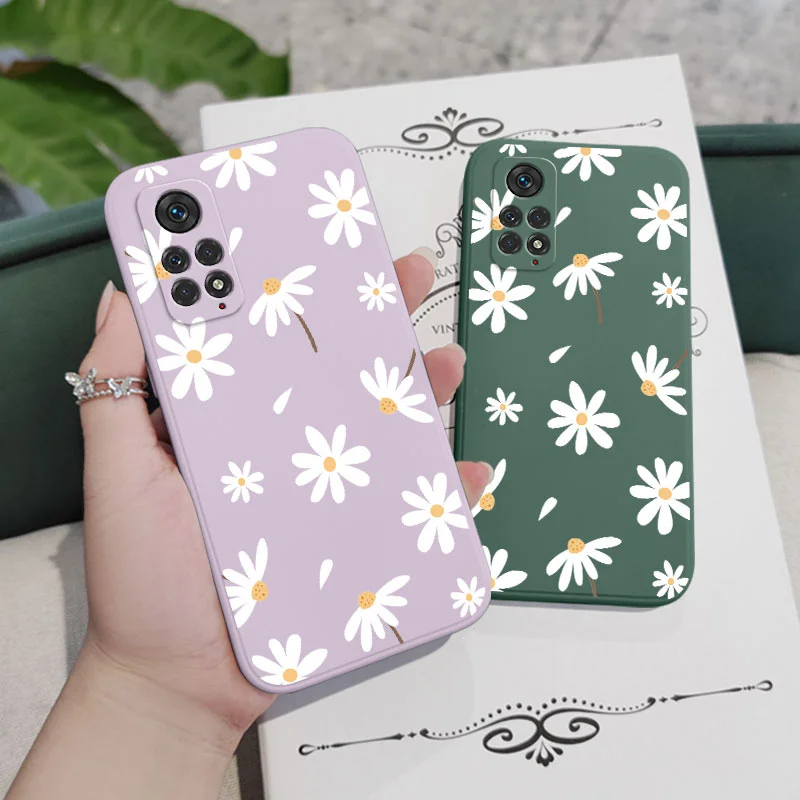 Plain Daisies Phone Case For Xiaomi Redmi Note 13 12 12S 11 11S 11T 10 10A 10T 10S 9T 9 8 7 Pro Plus 10C 9A 9C 9T 4G 5G Cover 3