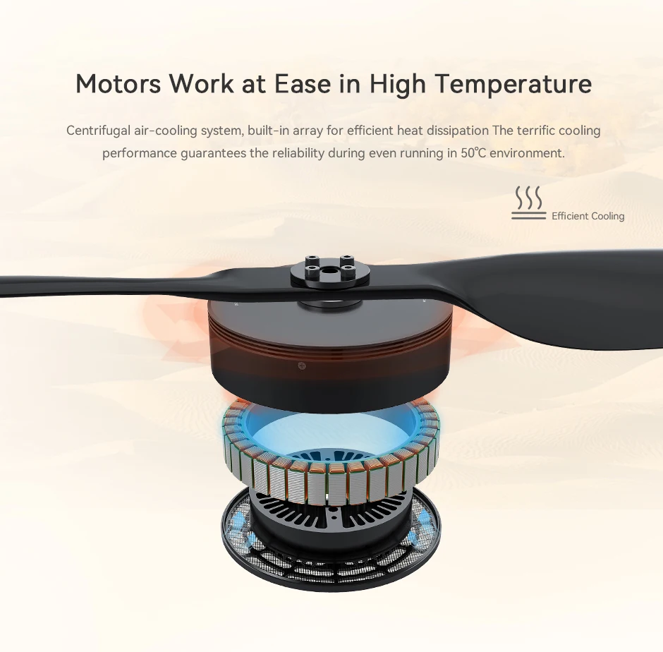 Moteur T-MOTOR U12 II KV120 Drone Professionnel 20kg Poussée