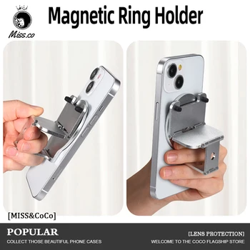 Supporto Magnetico Multifunzione in Alluminio per Telefono Cellulare Compatibile con MagSafe per iPhone 17 16 15 14 Pro Max e Samsung