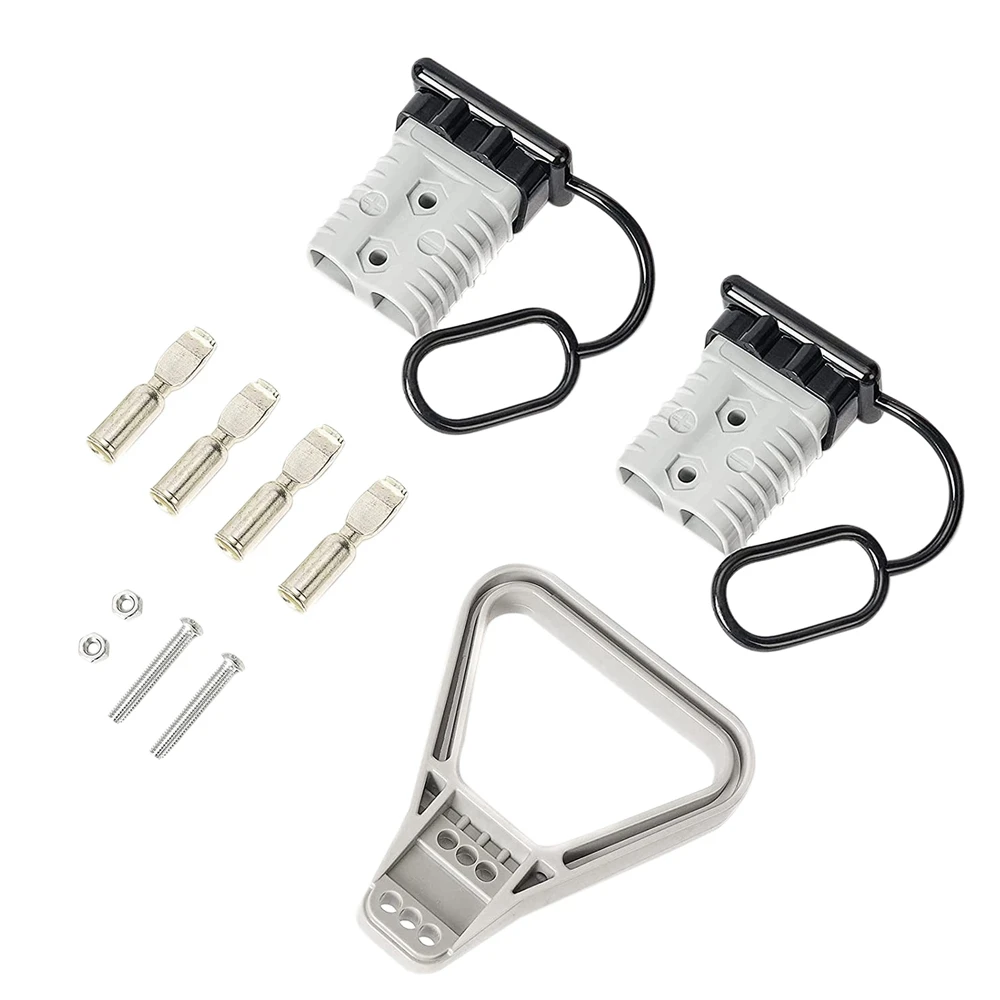 

2Pcs 2/0 AWG 350A Battery Power Connector Cable Quick Connect Disconnect Kit for Anderson Connector for Winch Trailer