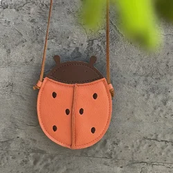 Adorable Kids Cartoon Crossbody Bag - Cute Pumpkin, Pear, Ladybug Designs (The Beatles)