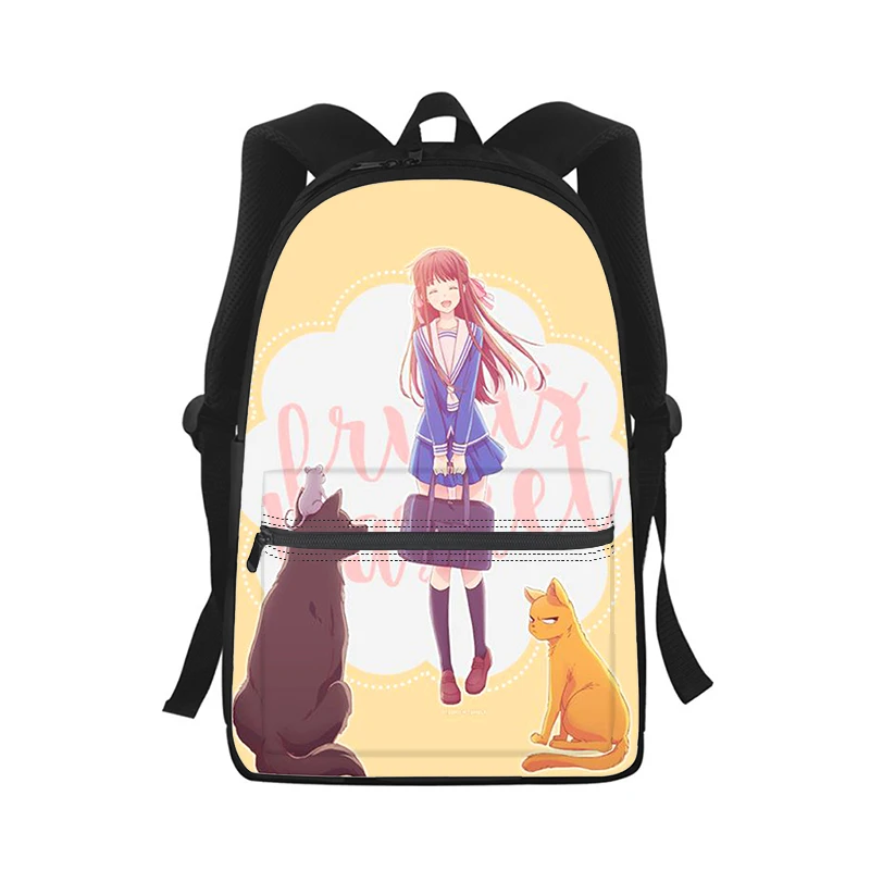 Anime Fruits Basket Men Women Backpack 3D Print Fashion Student School Bag Laptop Backpack Kids Travel Shoulder Bag