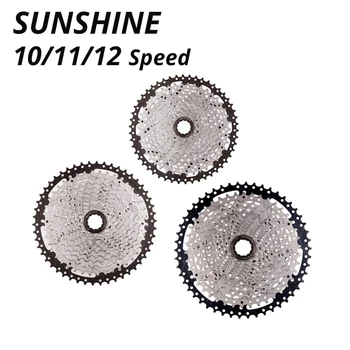 SUNSHINE-10 단 카세트 10 S 11S 12S MTB 자전거 도로 자전거 프리휠 10V 11V 12V 36/42/46/50T 52T, Deore M6000 M6100 sram용