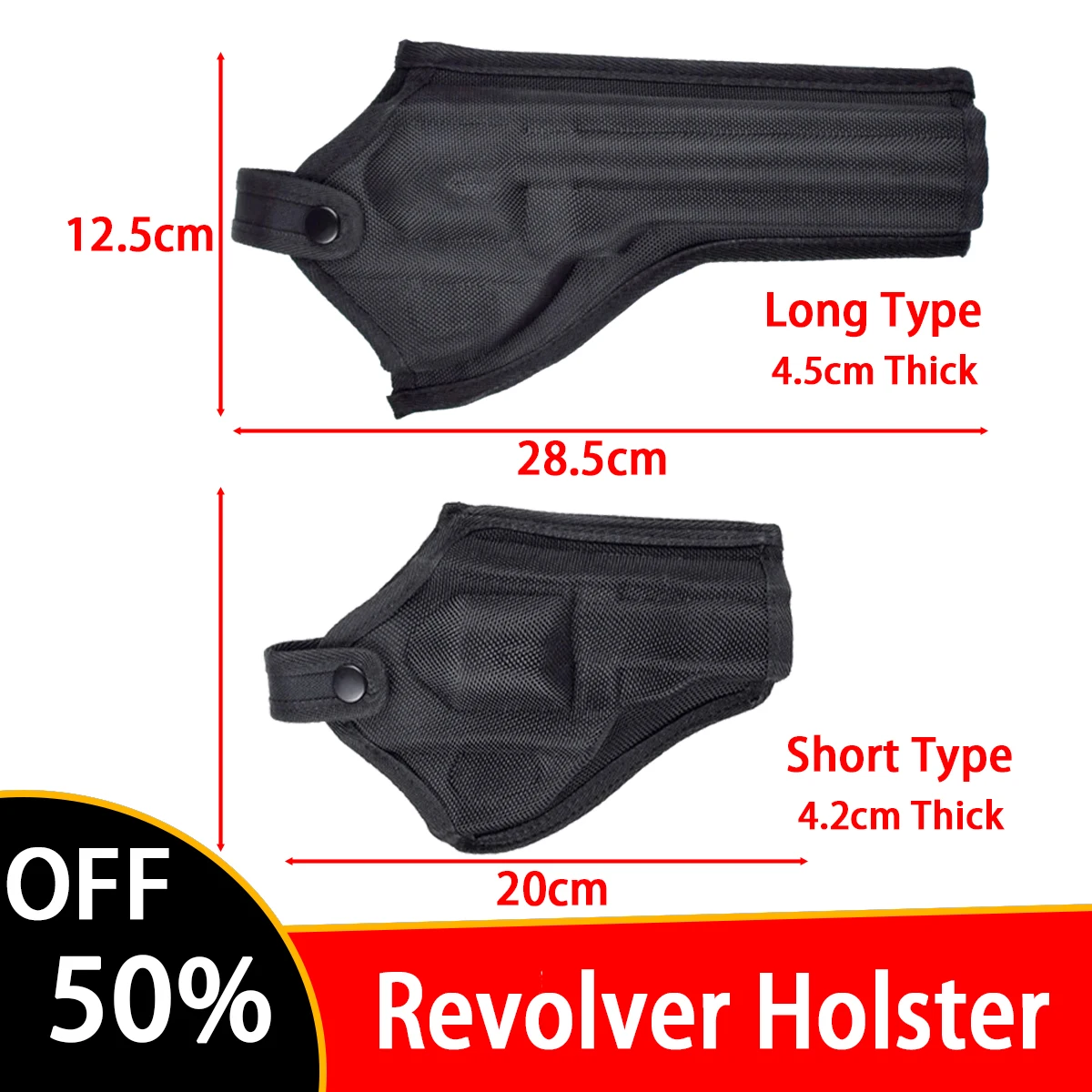

Tactical Revolver Holster Airsoft Gun Case Universal Oxford Revolver Duty Holster Hunting Pistol Case Carry For Revolver Sleeve