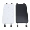 2Pcs Walker Seat Set Strong Load Bearing Black Soft Padded Rest Seat and White Quick Drainage Bath Plate Walker Attachable Seat 2