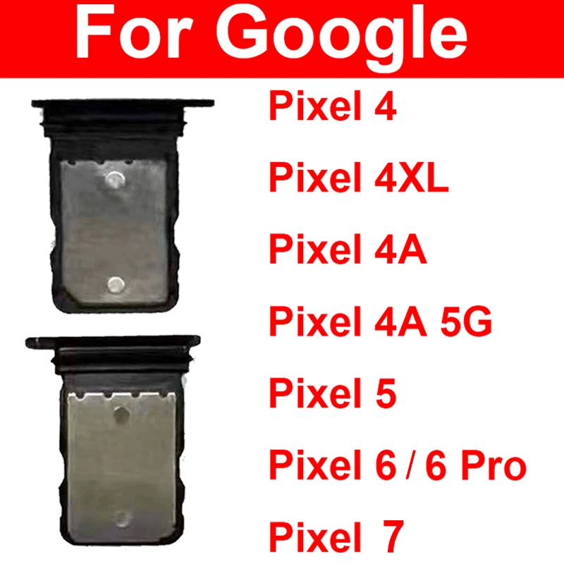 Sim Card Slot Tray Holder For Google Pixel 4 4xl 4a 5g 5 Sim Reader Slot Socket Module Repair Replacement Parts Mobile Phone Flex Cables Aliexpress