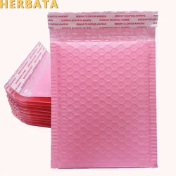 HERBATA Pink Pearl Film Bubble Envelope Courier Bags Waterproof Packaging Mailing Bags