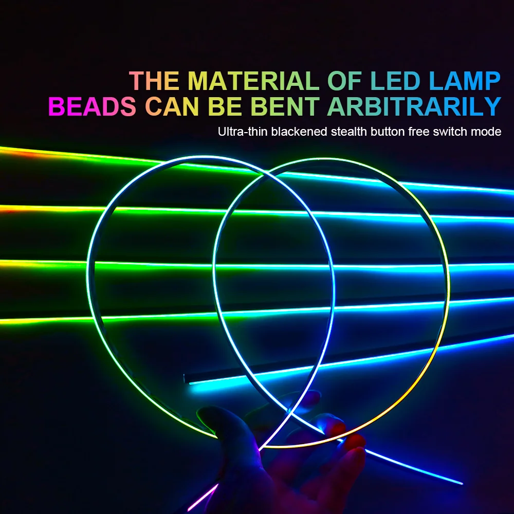 35CM/75CM/110CM Led Acrylic Light Bar Door/Stoarge Light Control Box For Full Streamer Rainbow Car Ambient Light For Replacement