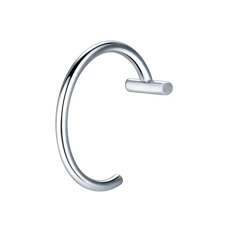 1pc Stainless Steel Piercing Jewelry Nose Piercing Body Jewelry For Women Men Fashion Simple Semicircular Hypoallergenic Nose Ring Lip Rings