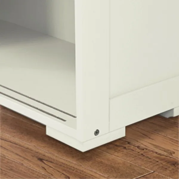 Kitchen Sideboard - Buffet Cabinet with Sliding Slat Doors, Modern Stackable Storage Cabinet