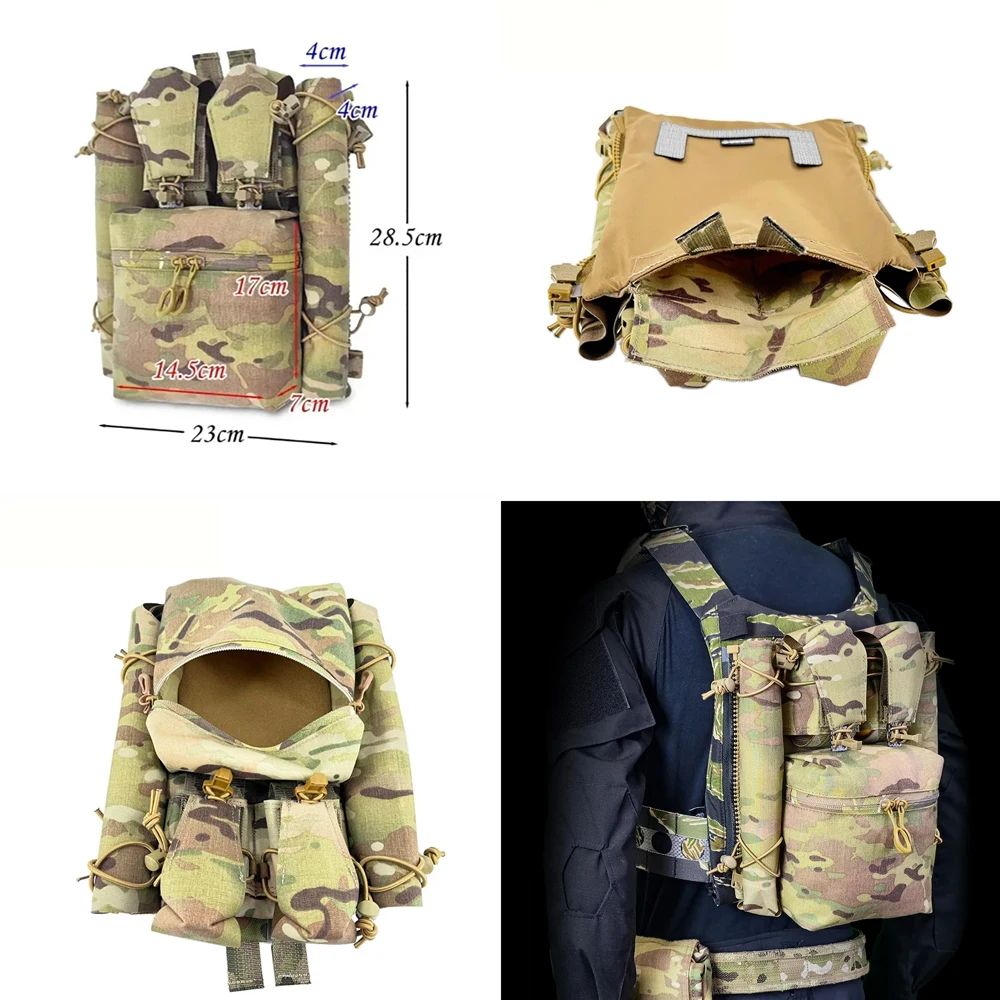 Multi Functional Back Zipper board Bag  Back Panel Breacher Equipment