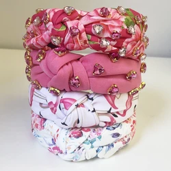 Valentine's Day Love Rhinestone Flower Knot Hairband Headband Adult Hair Accessories Hair Jewley