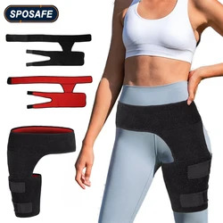 Hip Brace, lifecolor Groin Support Sciatica Relief Wrap Thigh Hamstring Compression Sleeve for Pulled Injury Strain Tendonitis