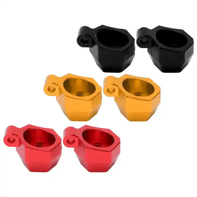 Rear Hub Carrier Wear Resistance Aluminum Alloy Practical 1 Pair Rear Hub Carrier Wheel Seat High Strength with Screw for 2