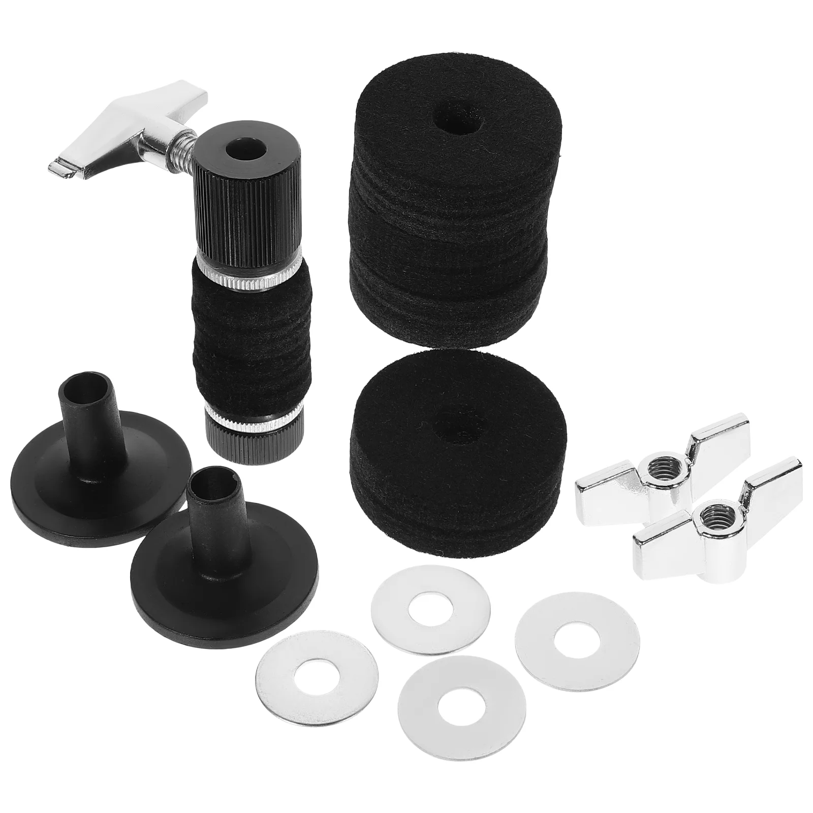 

1 Set Cymbal Drum Set Felt Pad Drum Kit Accessory Drum Kit Cymbal Clutch Gadgets
