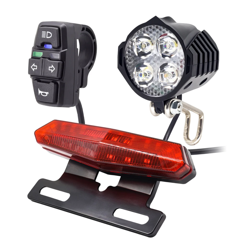 Ebike Turn Signal Rear Light Brake Include 48V 36V E Bike Headlight ebike-turn-signal-rear-light-brake-include-48v-36v-e-bike-headlight