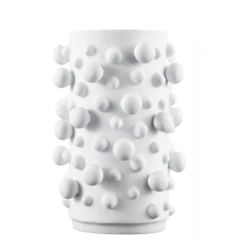 

Modern Simple Resin Vase Abstract Dots Round Irregular Bumps Crafts Ornament Storage Organization Home Decoration
