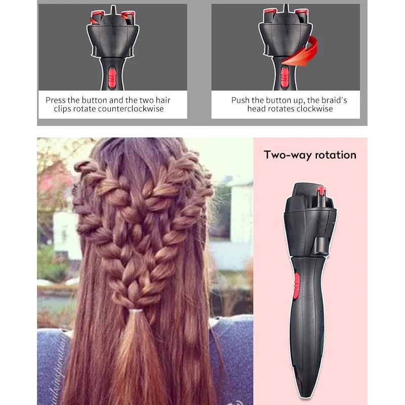 DIY Braider Machine Hair Styling Tools Crochet Braids Hair Braider Automatic Twist Braiding Knitting Device
