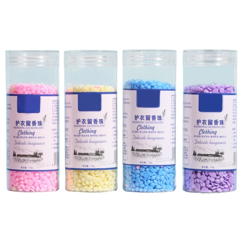 Laundry Beads 110g Bottle Lavender Lemon Essential Sweat Removing Agent Women Teenager Girls Man Scent Accessory