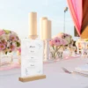Acrylic Poster Stand Clear Menu Display Stand Restaurant Menu Holder Stand with Wood Base Desktop Acrylic Sign Holder (A6) 4
