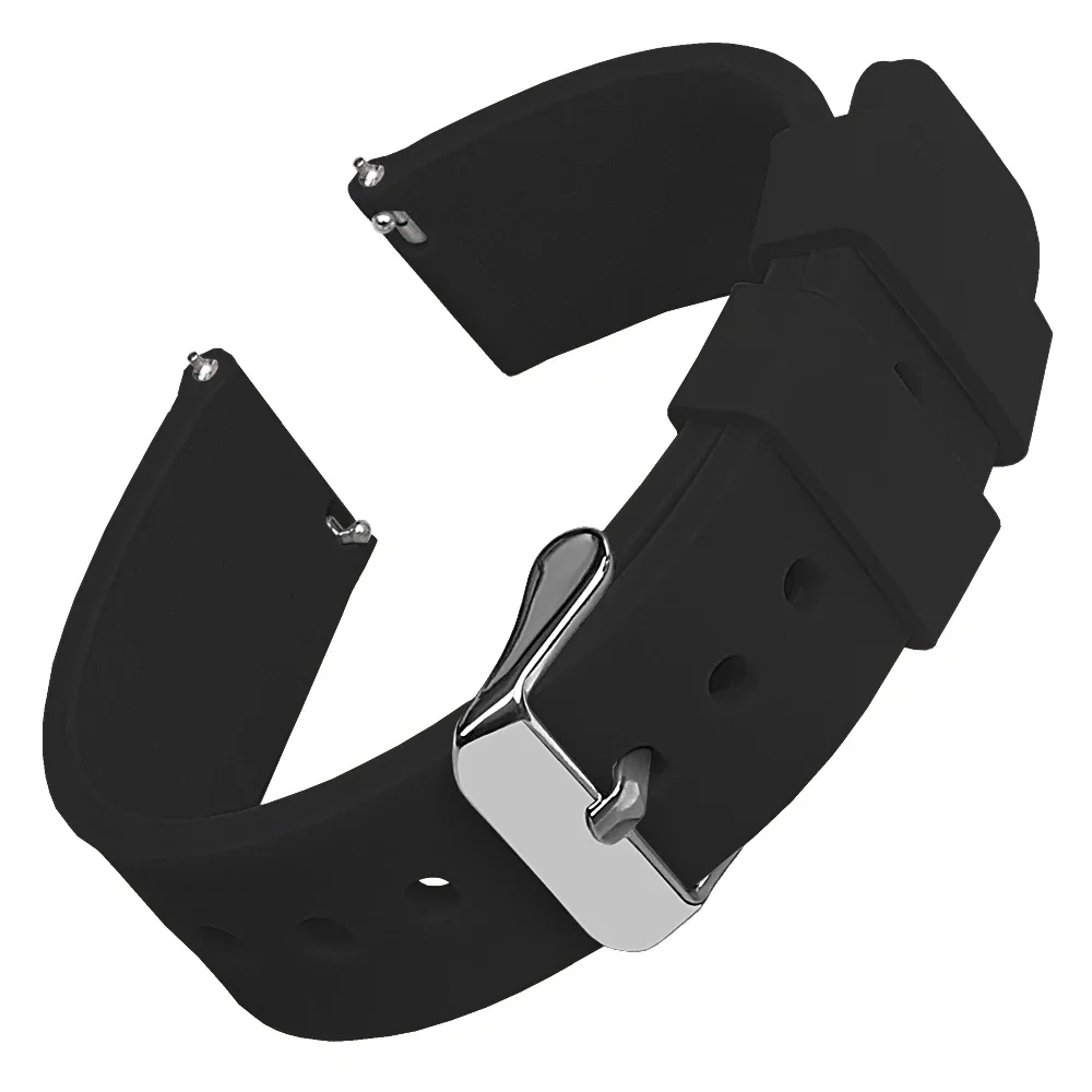 Silicone Quick Release Soft Watch Band Strap - Multiple Sizes Available