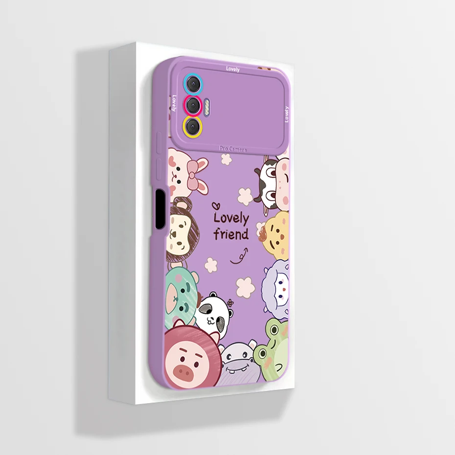 Artistic Liquid Silicone Soft Shockproof Phone Case Cover