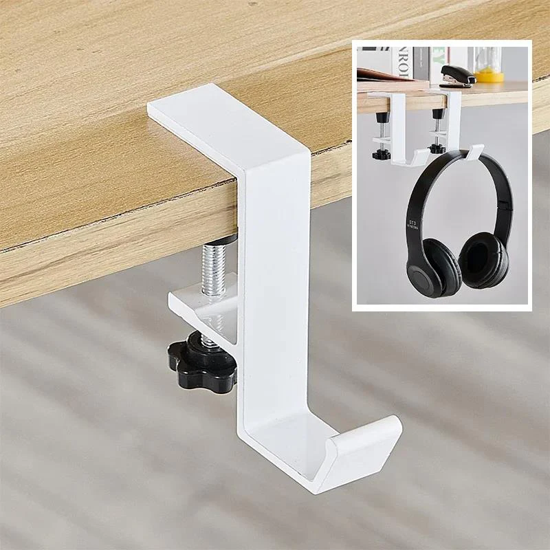 Aluminum Desk Hook for Headphones and Bags