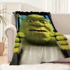 Cartoon S-ShrekS Cute Funny Blanket Plush Nap Sofa rug for Living Room Warm Office Bedroom Birthday Home Travel Kid Gifts 1