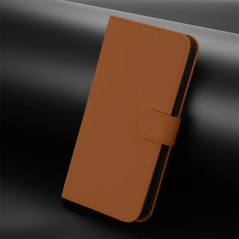 Dopamine Color Flip Stand Wallet Phone Case - Enhanced Protection and Style