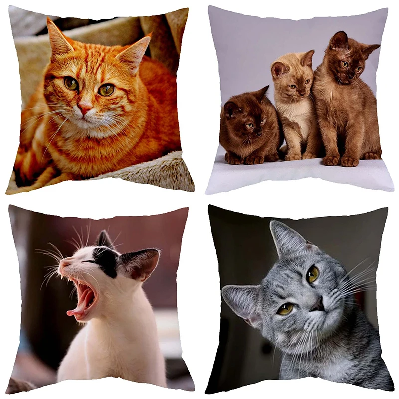 

Cute little Lazy cat series living room sofa decoration cushion cover bedroom children's room home decoration pillowcase