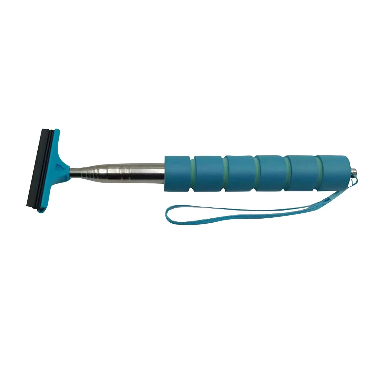 Car Rearview Mirror Wiper Retractable Auto Glass Squeegee Water Cleaner Telescopic Long Rod