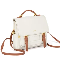 Cnoles Milk White Large Capacity Female Luxury Backpacks for Teenagers School Bag 1