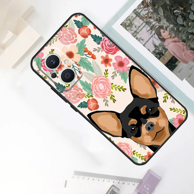 Chihuahua Floral Design Dog-Themed Phone Case